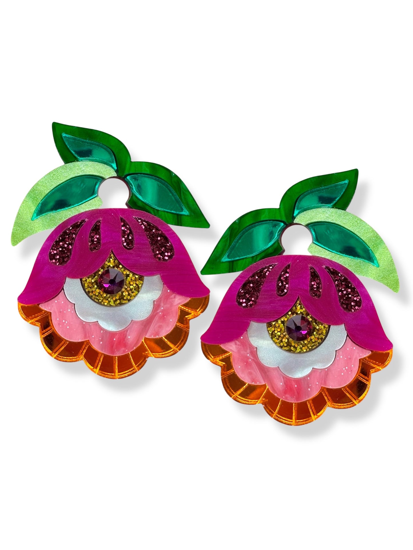 Chunky Fiesta Flower Charms