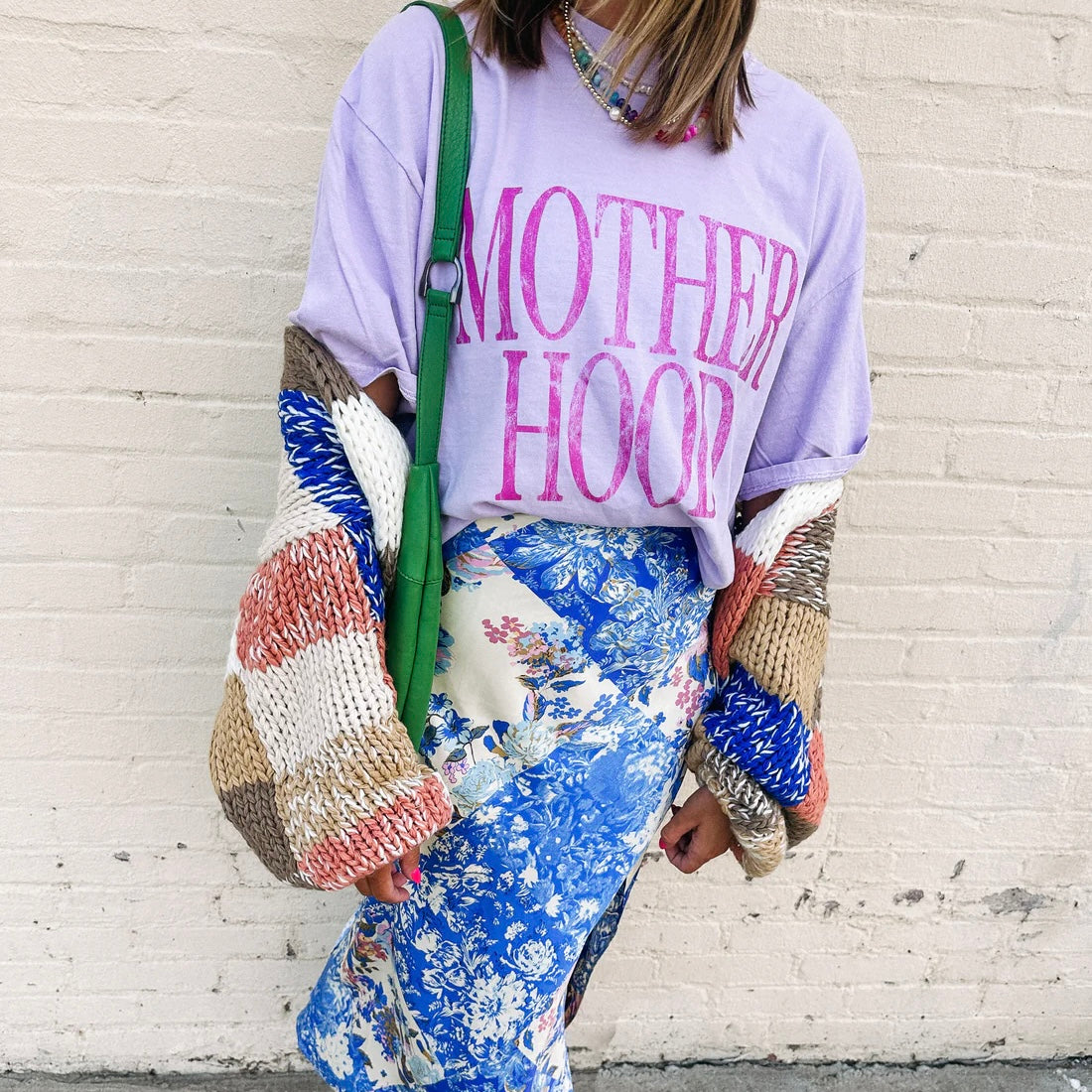 Motherhood Tee ~ Lavender/Pink