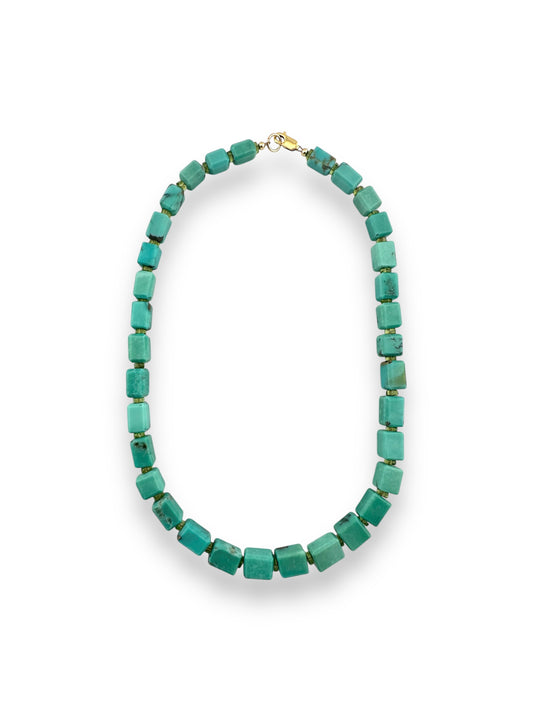 Sleeping Beauty Arizona Turquoise with Peridot