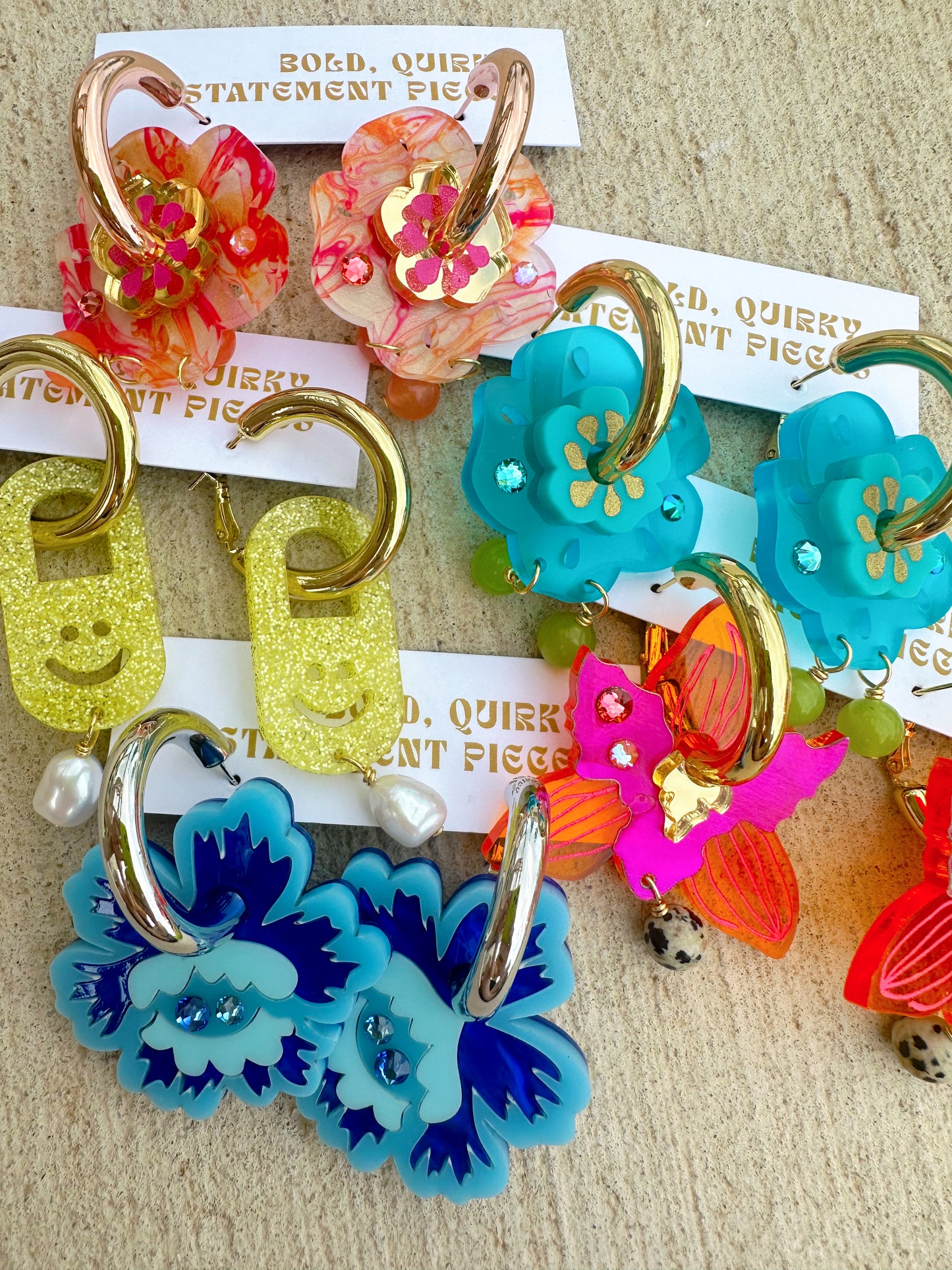 Chunky Peony Charms